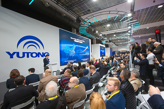 Yutong, brillant à Busworld Belgique et orientant la tendance de nouvelle énergie