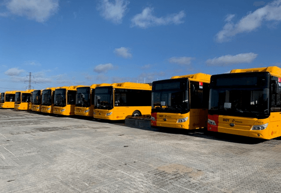 Les  bus purement électriques de Yutong entrent dans le royaume des contes de fées Danemark