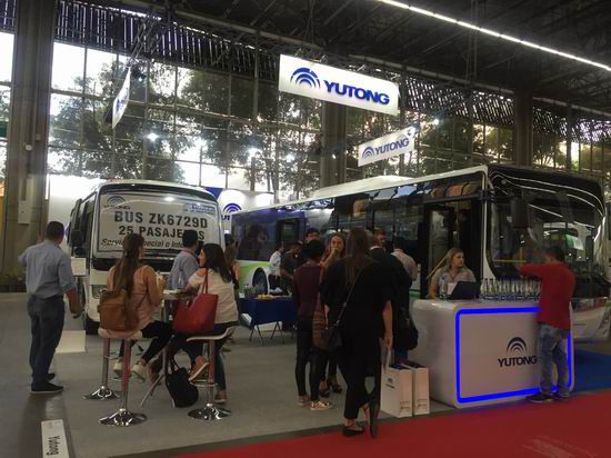 Apparition de Yutong à la Busworld Academy LA