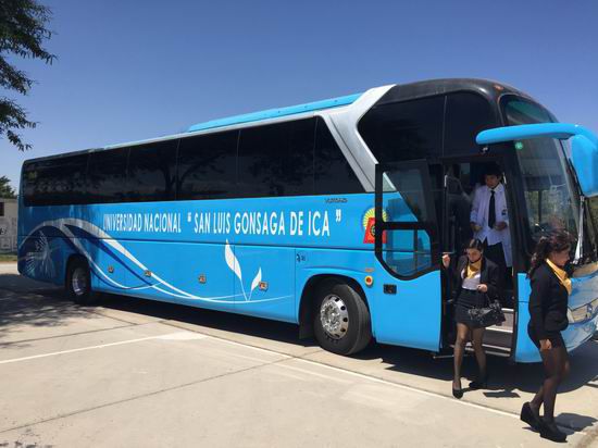 Livraison de 9 bus Yutong à Universidad Nacional “San Luis Gonzaga” de ICA