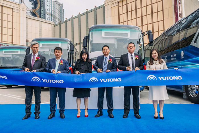 Les bus électriques produits en série à Macao est activé Yutong ouvre une nouvelle ère de transport vert à Macao