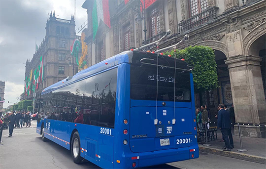Allant de l’autre côté de l’océan, 63 unités de trolleybus à deux sources de Yutong entrent au Mexique!