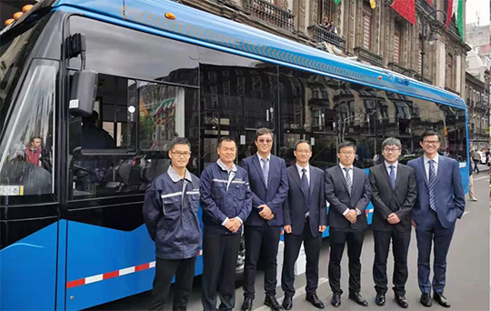 Allant de l’autre côté de l’océan, 63 unités de trolleybus à deux sources de Yutong entrent au Mexique!