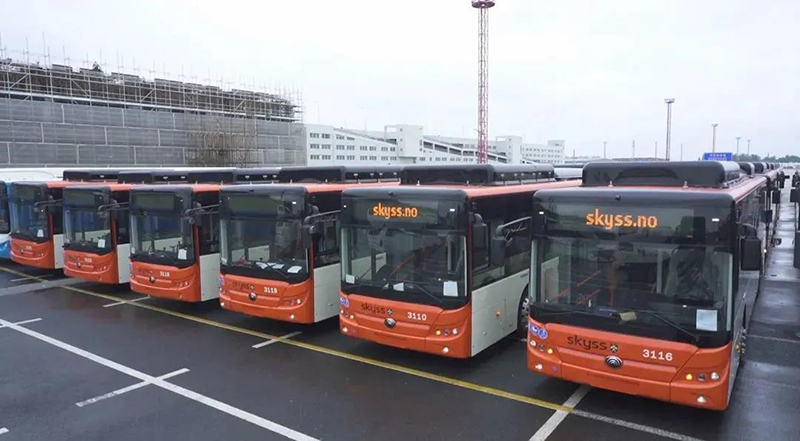 Inauguration dune nouvel ère! Exportation de 55 bus E12 de Yutong vers le Danemark, avec la part de marché de plus de 60%!