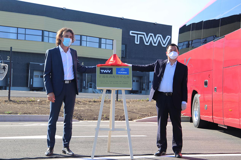 Le plus grand centre dentrepôt de pièces de rechange pour les bus chinois en Europe a été mis en place en France, Yutong accélère son arrangement à létranger